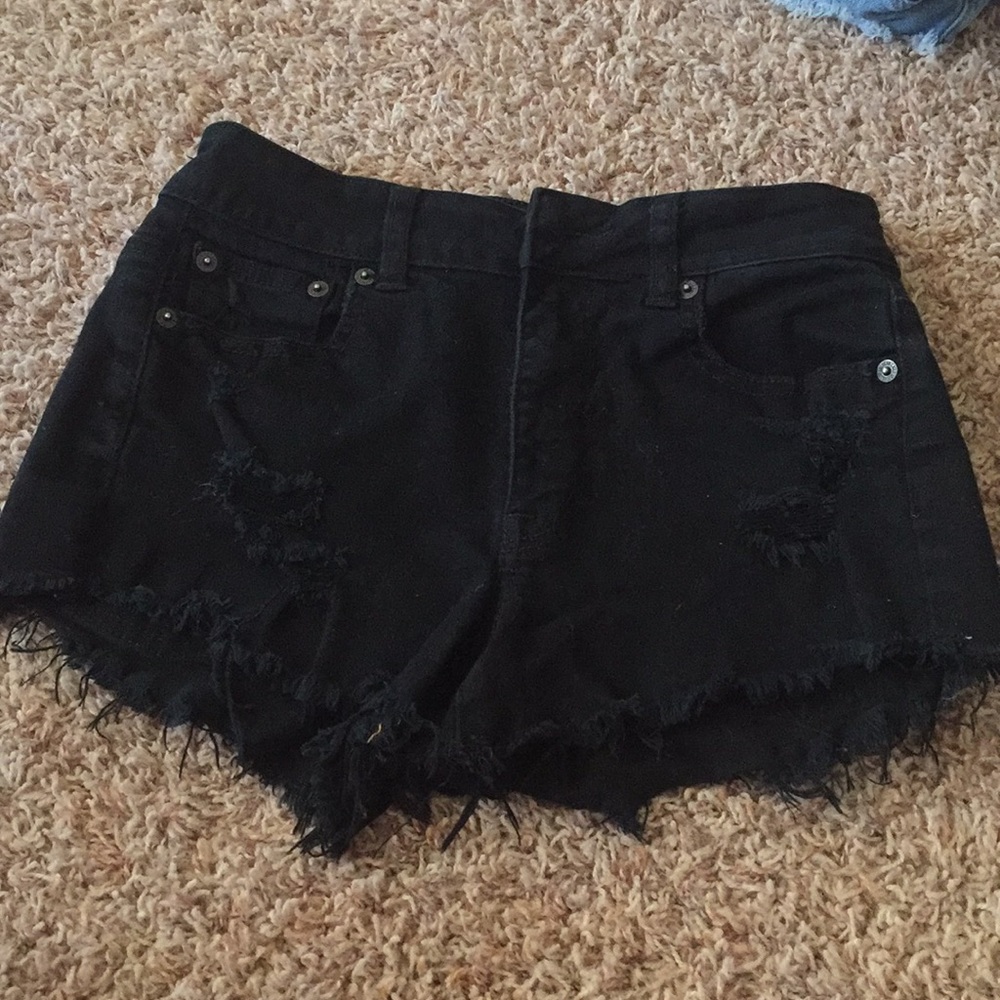 Black high waisted black shorts